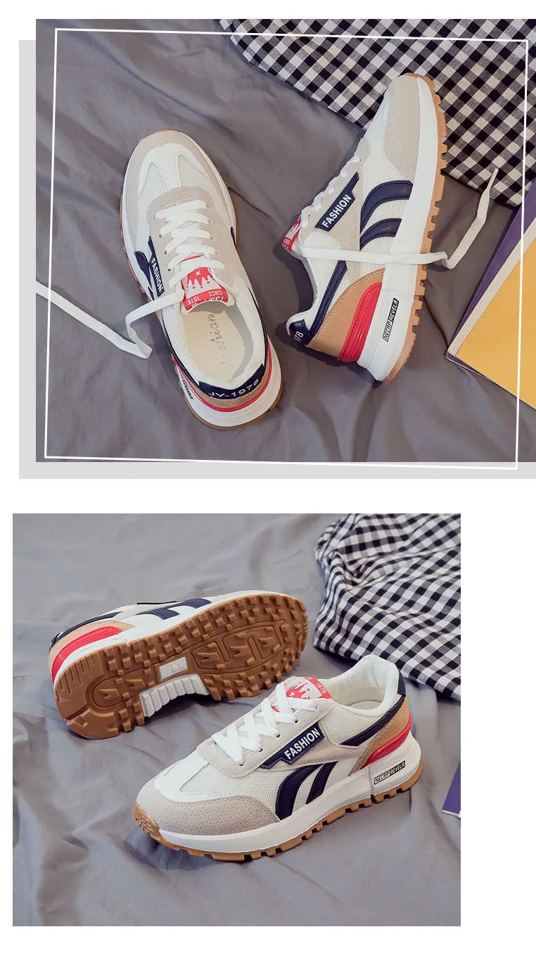 waffle Νέα καλοκαιρινά casual mesh κορεάτικη έκδοση unisex μικρά λευκά αναπνεύσιμα αθλητικά παπούτσια Lhshoe_voghion.com