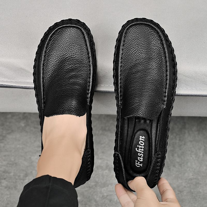 Mocassins classiques faits à la main pour hommes, chaussures décontractées confortables et légères en cuir pour conduite, nouvelle collection 2024_voghion.com
