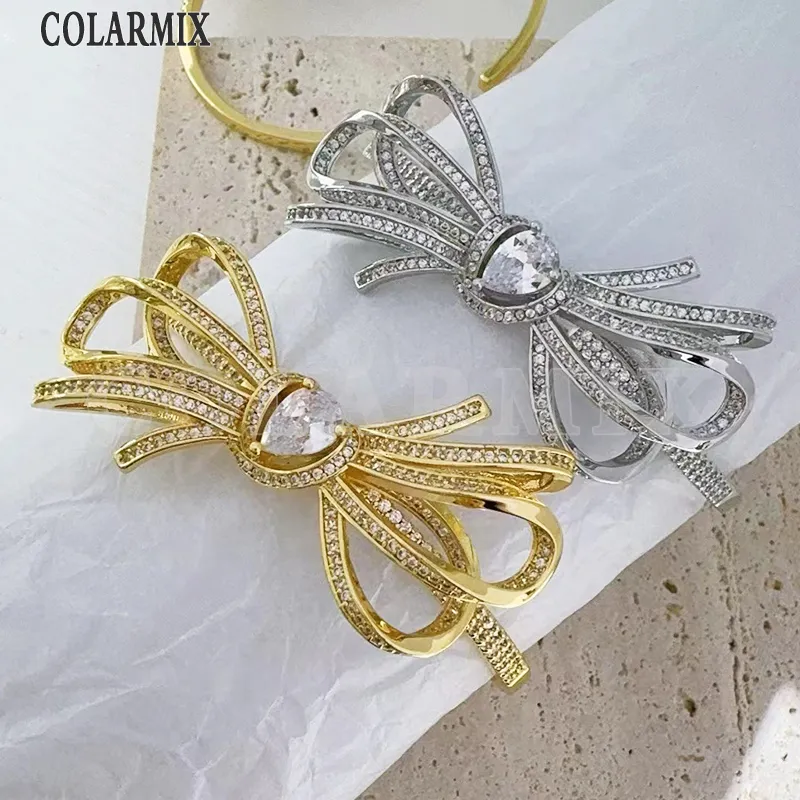 Bracciale 3 pezzi semplice classico design donna gioielli adorabile carino zircone fiocco regalo 40385_voghion.com