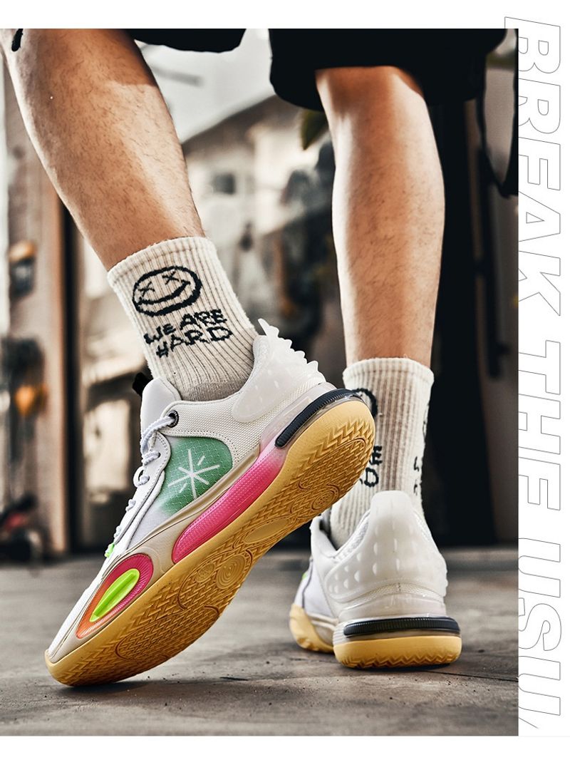 Hochwertige dämpfende, atmungsaktive Basketballschuhe Männer und Frauen, Outdoor-Sportschuhe für Jugendliche_voghion.com