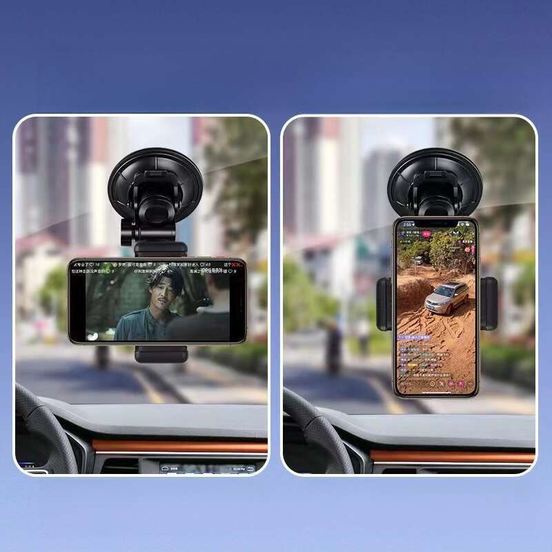 Automobilyje montuojamas fotografavimo mobiliojo telefono navigacijos laikiklis, siurbtukas, fiksuotas laikiklis automobilyje, skirtas asmenukių tiesioginiam vaizdo įrašymo asmenukėms_voghion.com