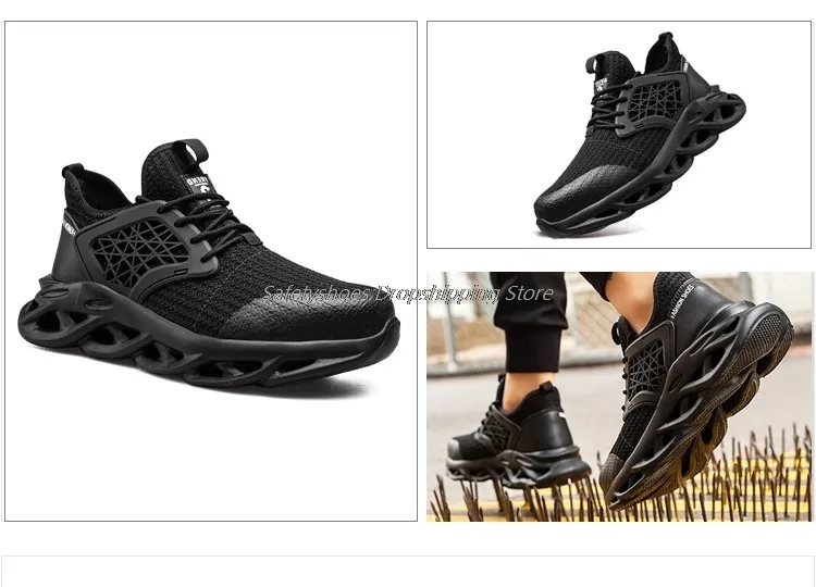 Männliche Turnschuhe Herren Sicherheitsarbeitsstiefel für Mann Stahlkappe Antismashing Arbeitsschuhe Drop Protective 221007_voghion.com
