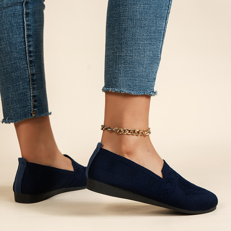 Damen Einzelschuhe Damen Leichte Schnitt Casual Flache Lazy Loafer_voghion.com