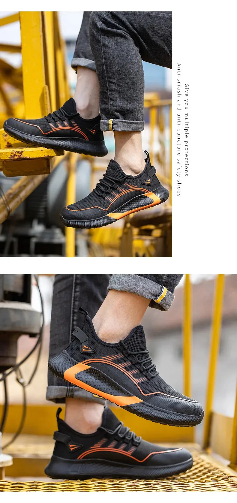 Stahl Sicherheit Casual Atmungsaktive Licht Toe Smashing Anti Stab Arbeit Schuhe Herren_voghion.com