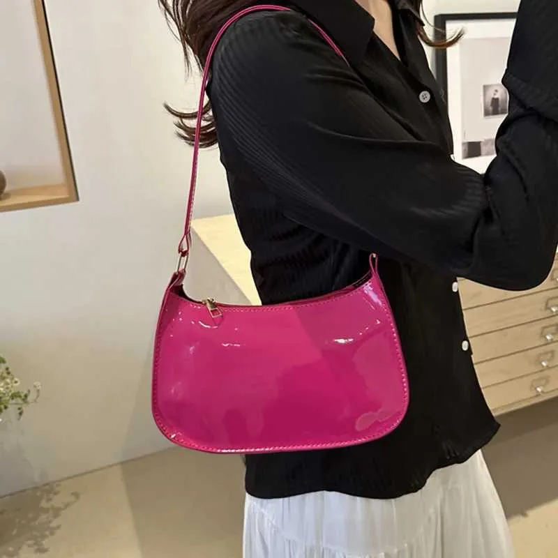 Sac de créateur rétro couleur unie en cuir PU sac à bandoulière pour sous-vêtements mode décontracté sans-abri portefeuille et sac à main pour femme_voghion.com