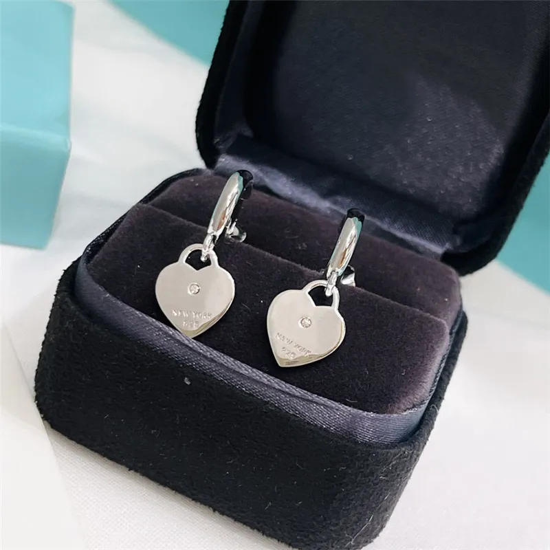 Womens Designer For Ladies Designers Heart Sier Fashion Jewerly Dia Earrings Lovers Stud Ear Rings_voghion.com