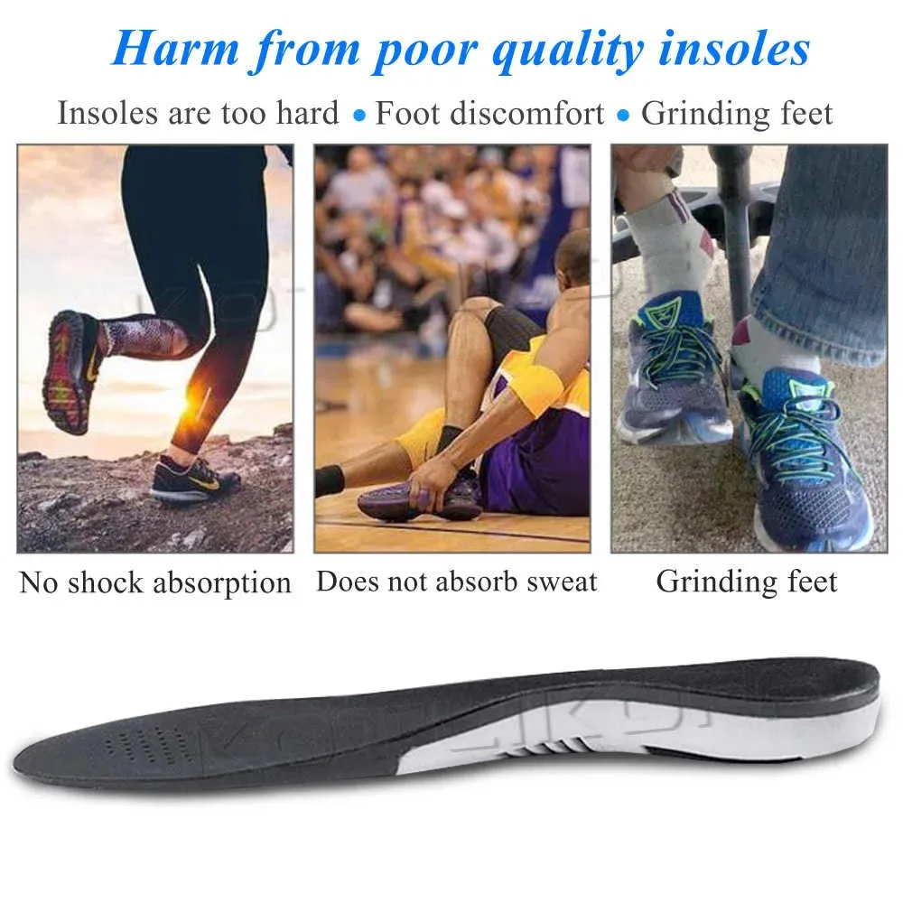 Running Sport Orthopedic Insoles Shock Absorbant Pads Sole Pad Shoes Insert Foot Care For Plantar Fasciitis 250114_desvips.com