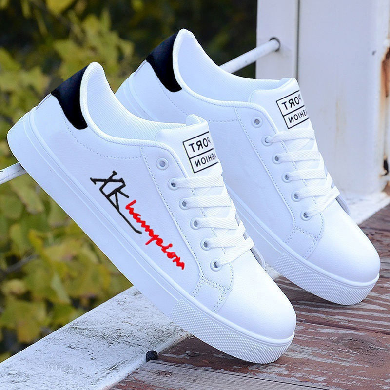 Chaussures de sport basses et décontractées pour hommes, version coréenne, tendance et polyvalente, blanches, pour jeunes