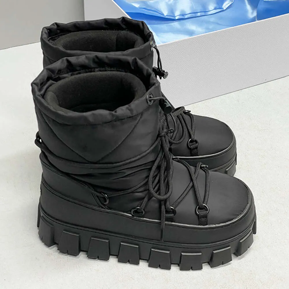 targa di design neve re nylon gabardine doposci stivali con lacci stivaletti scarpe invernali 635_voghion.com