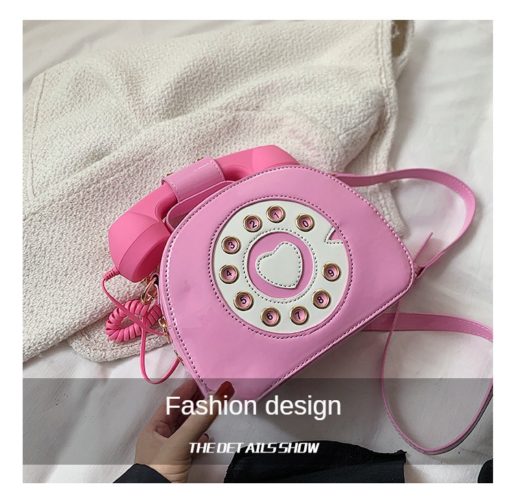 Femmes élégantes en forme de téléphone bandoulière en cuir PU sac à bandoulière femme sac à main décontracté Shopping rue cartable d'école_voghion.com
