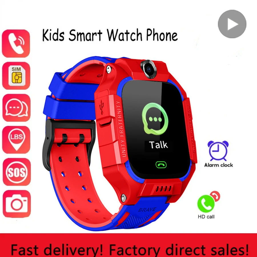 Montre connectée pour enfants, étanche, bracelet pour garçon et fille, horloge électronique numérique_voghion.com