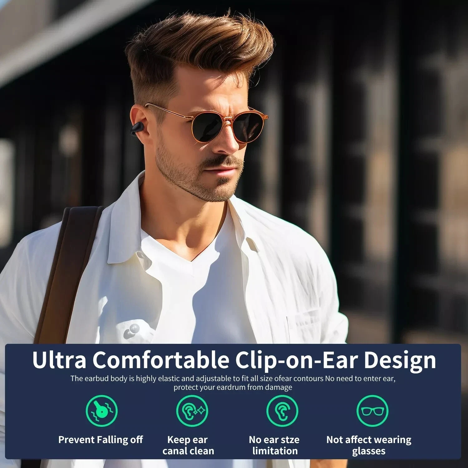 YYK-Q71 Kabellose Ohrhörer Bluetooth 5.3, Clip-on-Knochenleitung, IPX7, Schwarz_voghion.com