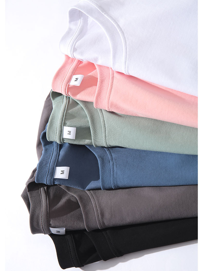 Cool Ice Silk Cotton, Men's Short-sleeved T-shirt, Summer White Half-sleeved Inner Men's Clothing, Solid Color Mercerized T-shirt Bottoming Shirt_voghion.com