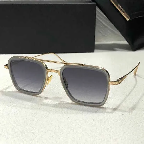 2024 Miesten Retro Pilot Square Naisten Muotisuunnittelija Kultakehykset Aurinkolasit UV400 Gradient LXN-EVO DITA_voghion.com