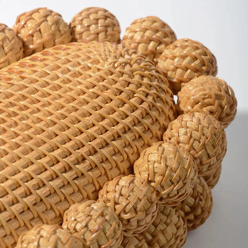 Borsa a mano in vimini con motivo a uovo da donna, in rattan, per feste di nozze, borsa estiva da spiaggia, in vimini 2024 240827_voghion.com