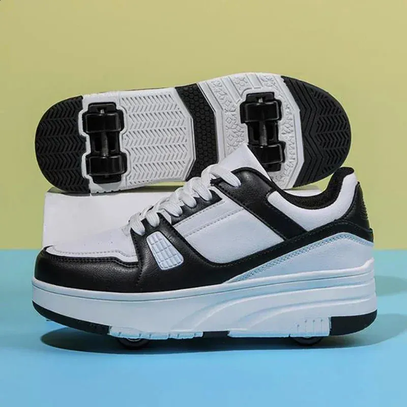 Mode Rullskridskor Skor Barn Barn Fritidssport Leksak Presentspel Pojkar 4 Hjul Sneakers Flickor Stövlar Ultra Light_voghion.com