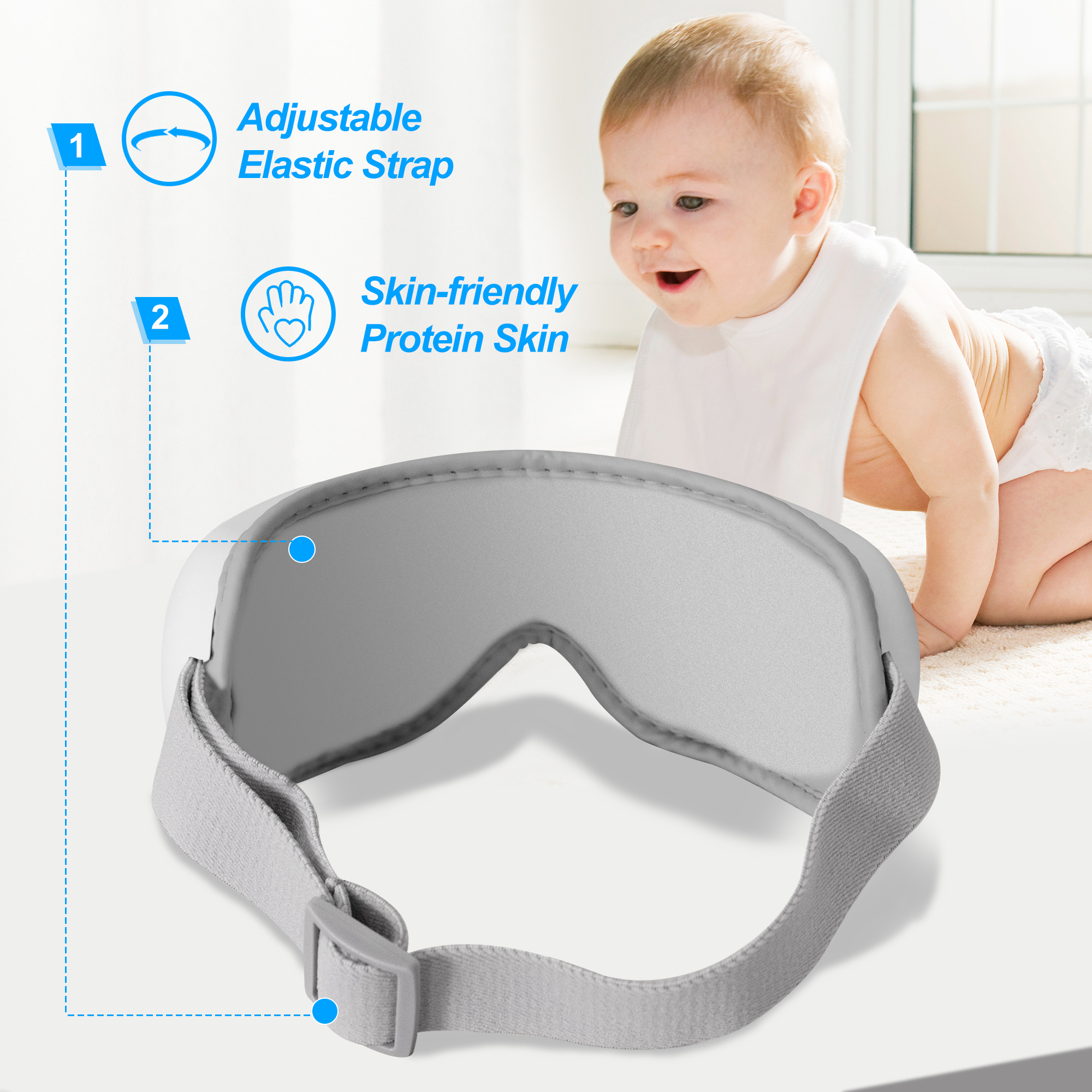 Elektresch Smart Aenmassager Musek Klappbar Vibratioun Heizmassager Midd Aen Donkel Kreesser Entfernen Aenpfleeg Massage Entspanung_voghion.com