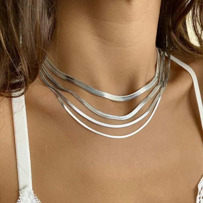 Collana da uomo in acciaio inossidabile con catena a maglie cubane, stile classico, per uomo e donna_voghion.com