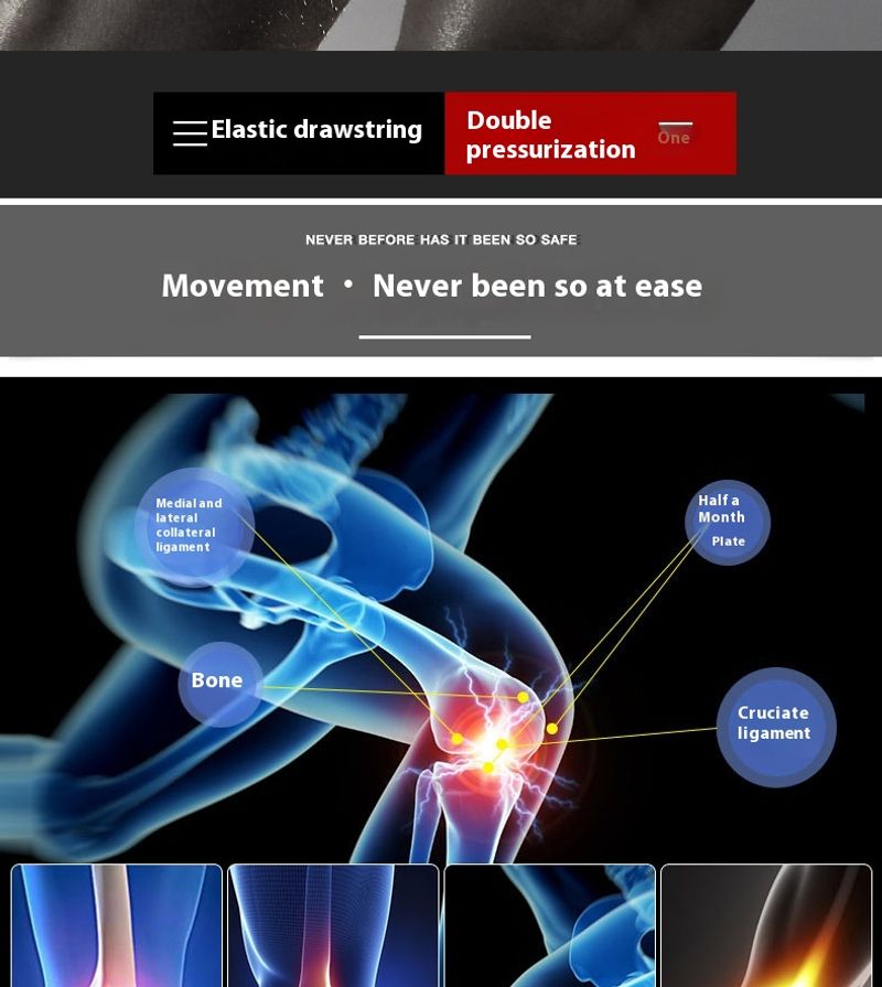 JINGBA sportsknæbeskyttere, udendørs løb, basketball, bjergbestigning, cykling, dans, yoga, trykbeskyttere_voghion.com