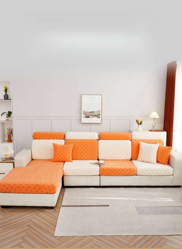 nouvelle housse de coussin de canapé en velours jacquard tridimensionnelle épaissie, housse de coussin de canapé entièrement enveloppante et élastique,_voghion.com