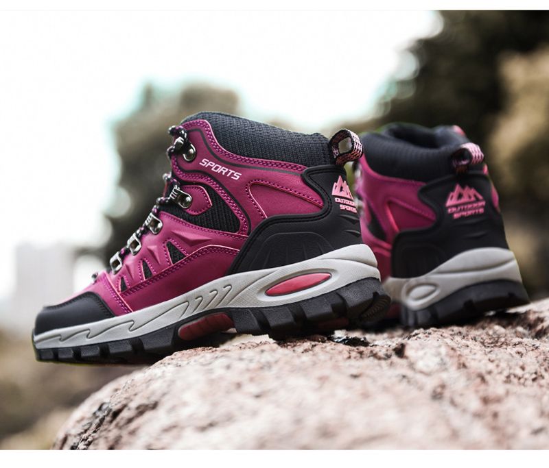 Sommer High-Top Outdoor Wanderbergsteigen Schuhe Mode lässig dicke Unterseite rutschfeste Einzelschuhe Männer_voghion.com