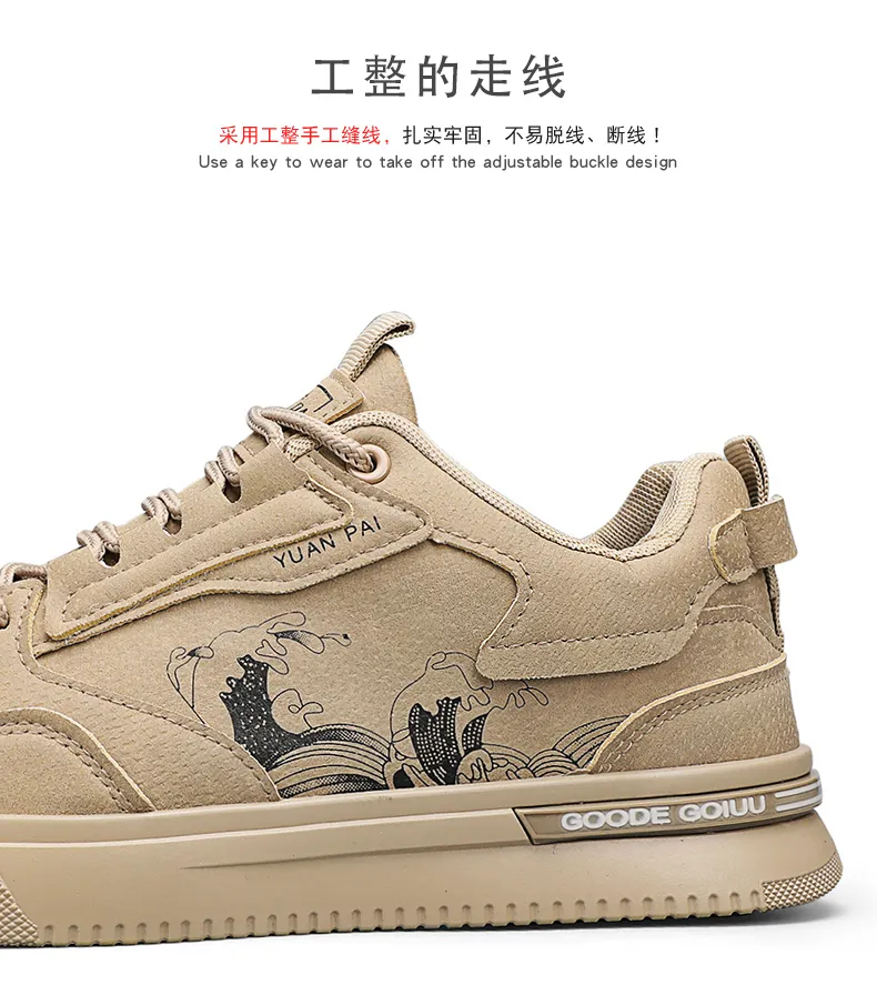 CYYTL Herrenschuhe Casual Sneakers Leder Plattform Modedesigner Sport Outdoor Laufen Arbeit Sicherheit Tennis Männliche Halbschuhe_voghion.com