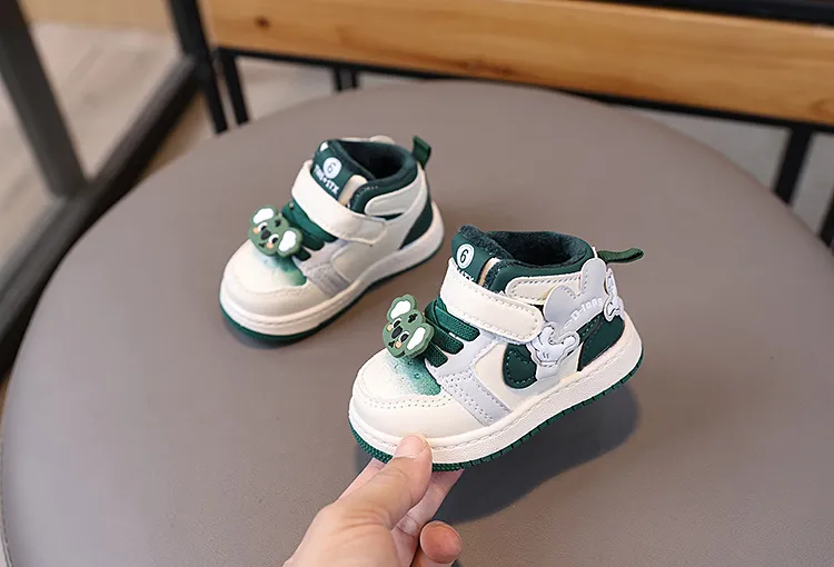 Scarpe per bambini, carine, da cartone animato, casual, adorabili, con suola morbida, per neonati, invernali, alla moda, antiscivolo, taglie 16 -_voghion.com