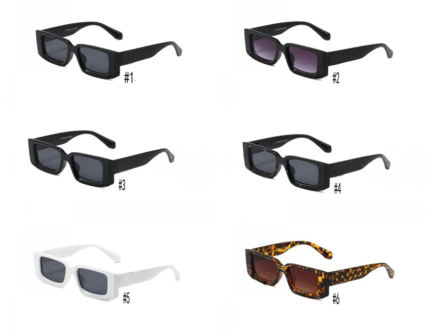 Unisex Rectangle Sunglasses Small Frame For Outdoor Travel Drive_voghion.com