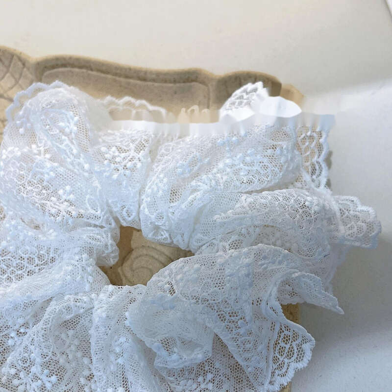 Stil coreean nou dantelă gros intestin temperament plasă dulce balet vânt frânghie accesorii de păr pentru femei_voghion.com