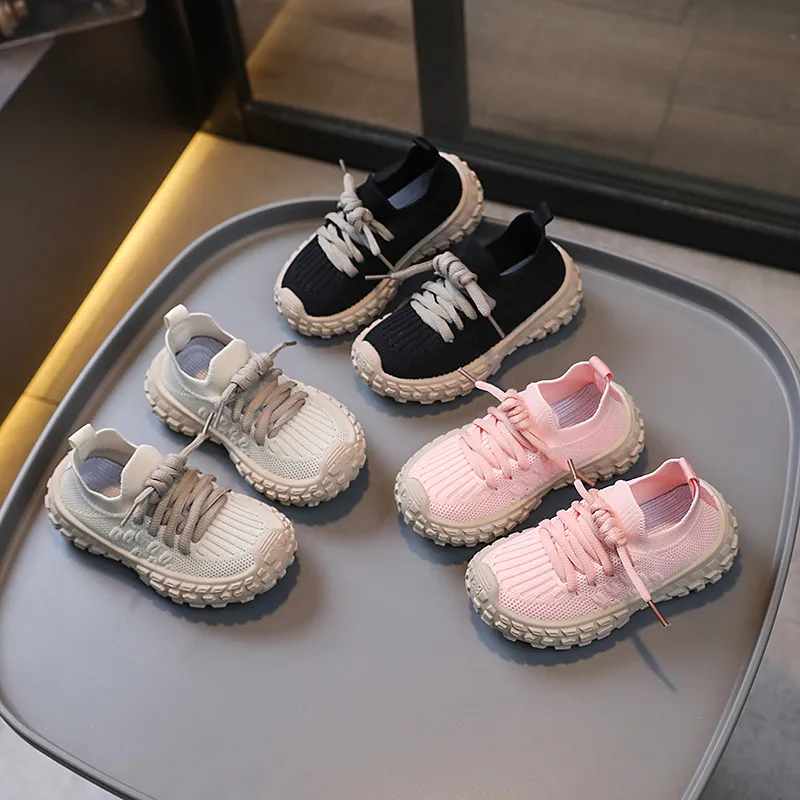 Módní sportovní běžecké měkké ležérní prodyšné jarní a podzimní dětské tenisky pro chlapce a dívky, protiskluzové dětské tenisky_voghion.com