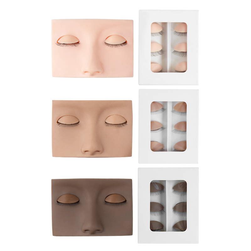 Song Lash Mannequin Head For Eyelash Extension With Practice Silicone Mannequin Head Lashes Extensions  Cosmetic Model Supplies_voghion.com