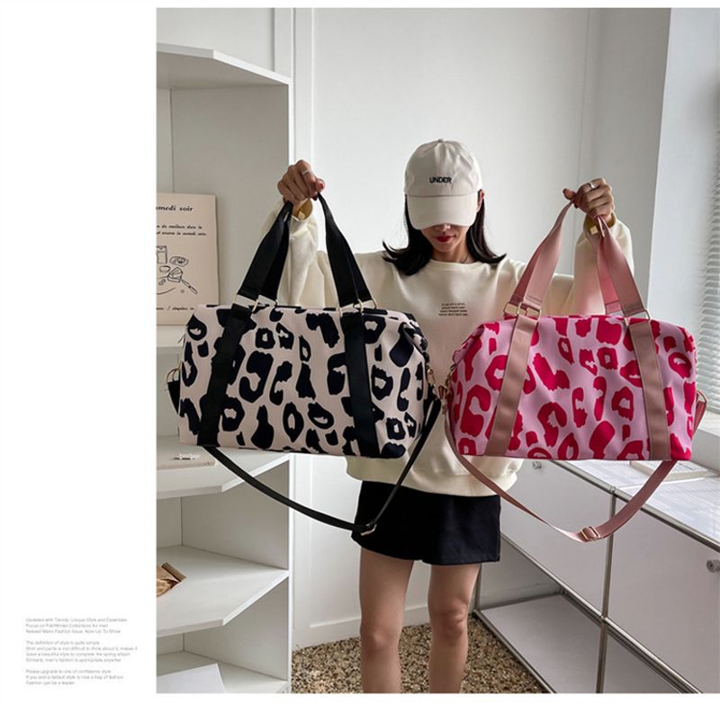 Unisex Fashion Leopard Oxford Tuch wasserdichte Reisetaschen_voghion.com