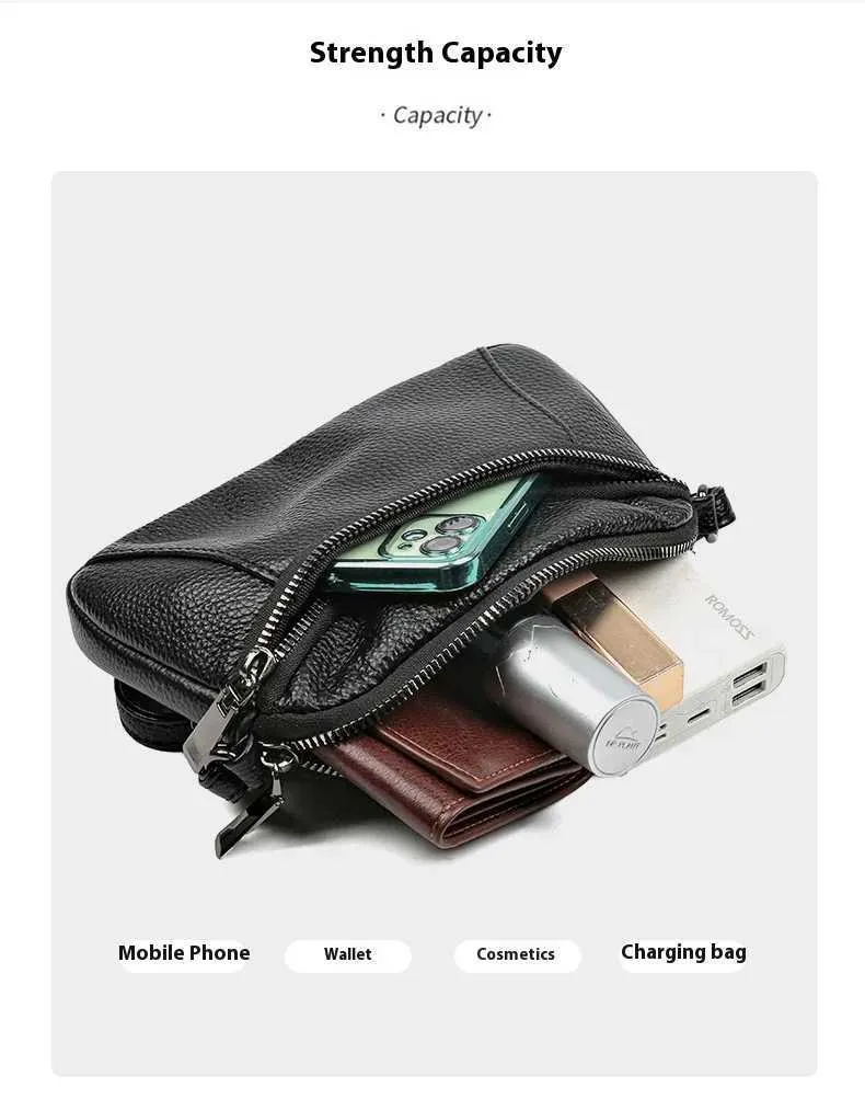 New Patchwork Single Shoulder Crossbody Head Layer Cowhide Small Bag Advanced Fashion SimpleC241216_voghion.com