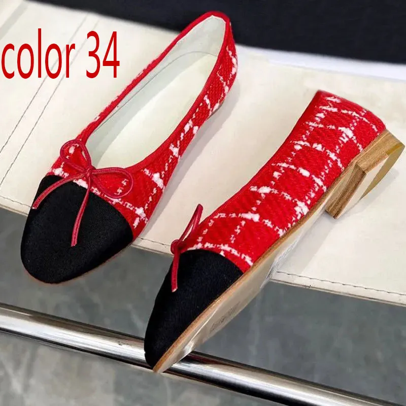 Kleid Damen Designer Ballettschuhe Damen Schuhe Frühling Herbst Neue Bogen Mode Flache Bootsschuh Dame Leder Lazy Dance_voghion.com