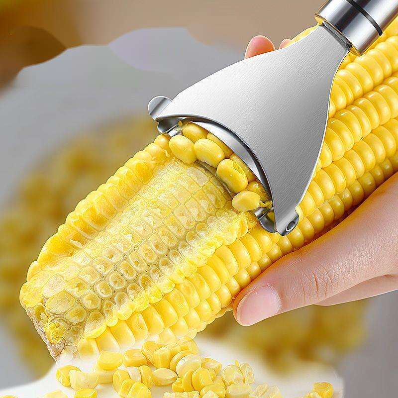 【 2471 wiederkehrende Kunden 】 Küche 304 Edelstahl Pflug, Haushalt Schäler, Manuelle Dreschmaschine, Frische Mais Dreschmaschine_voghion.com