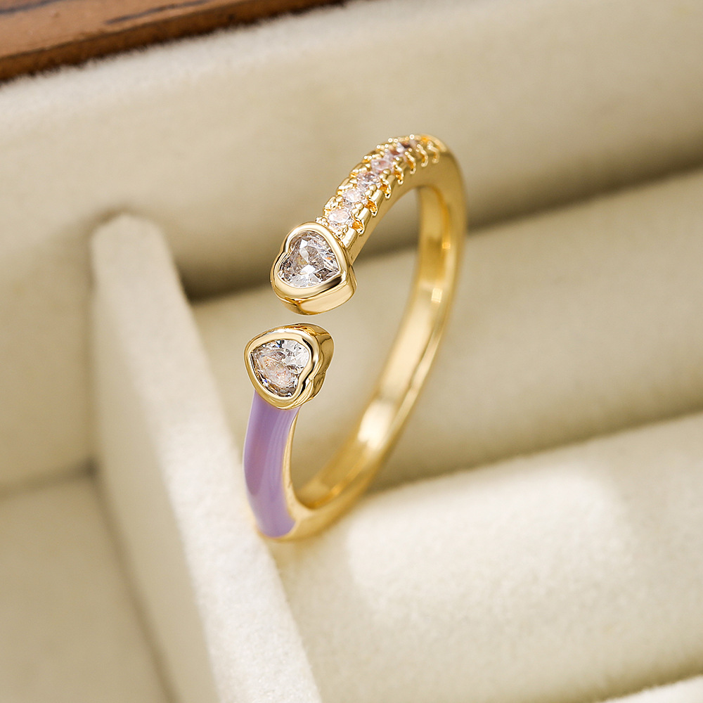 Minimalistischer, Vergoldeter Zirkonia Ring Mit Geometrischer Form_voghion.com