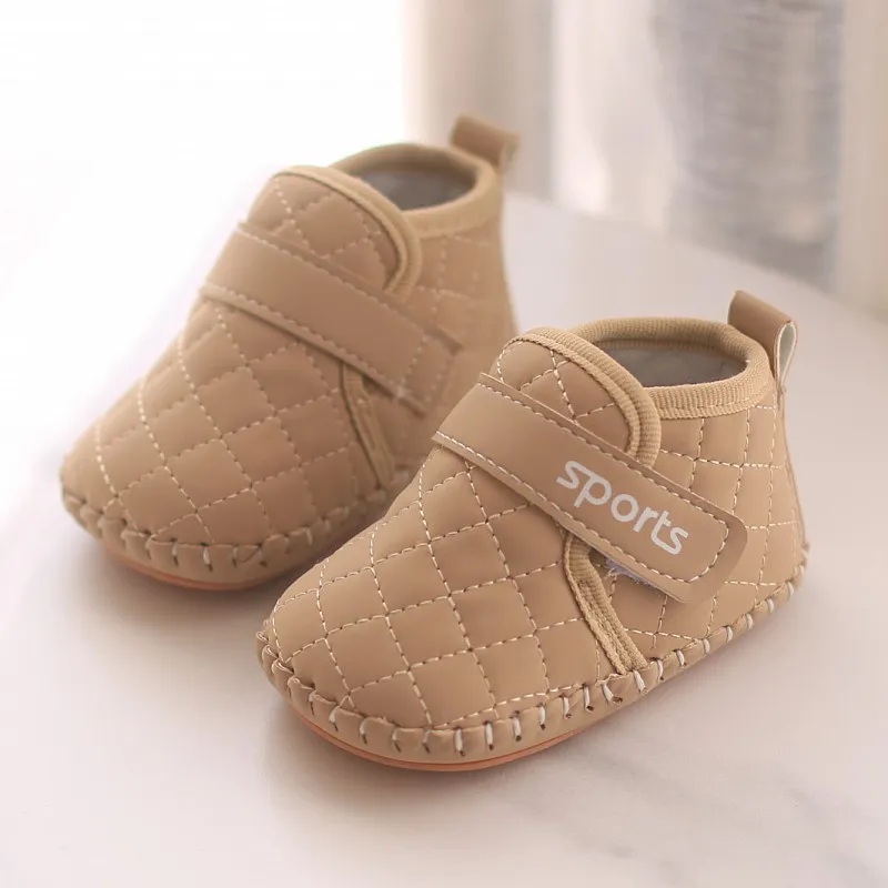 Newborn Booties Baby Socks Girl Boy Winter Warm Cute Happysteps Toddler Prewalkers Soft Infant Crib Crawl Shoes_desvips.com