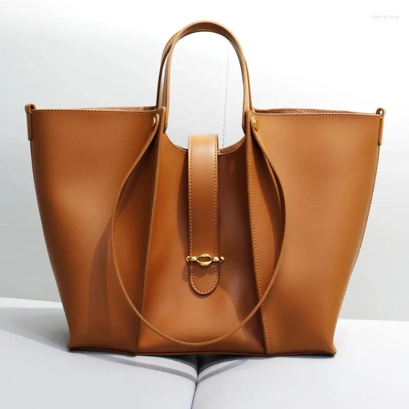 Abendtaschen Echtes Leder Tote Damentasche Herbst- und Wintermode Lässige Handtasche Schulter Große Kapazität Crossbody_voghion.com