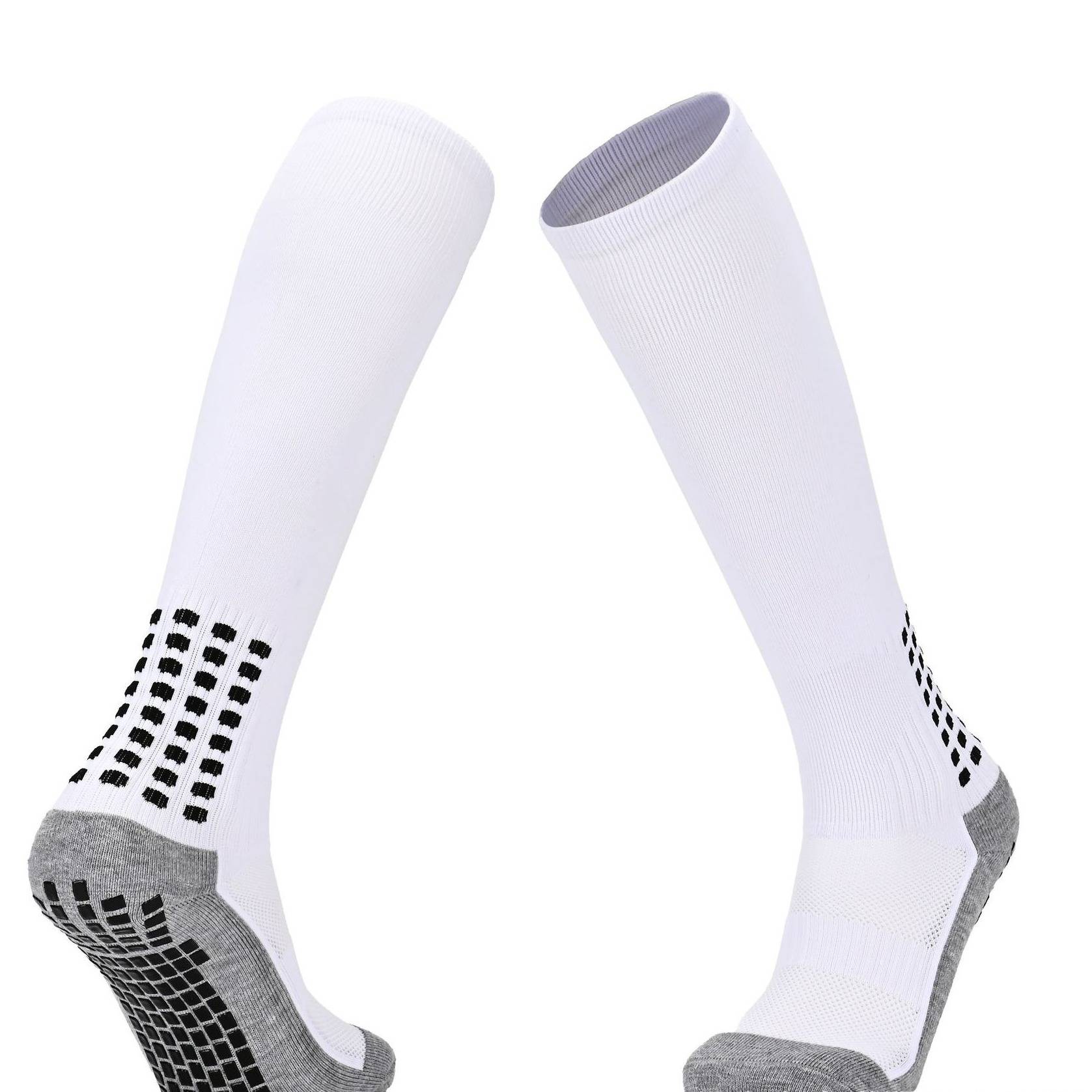 Non-Slip Football Socks For Men & Women - Knee-High Breathable Sports Socks With Cushioned Sole For Training, Running, Soccer (Multiple Colors)​_voghion.com