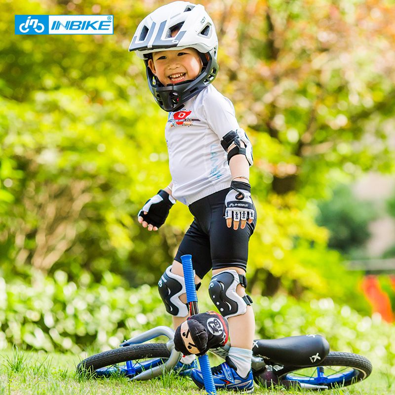 INBIKE balance bike gear, half children's gloves, full finger skateboard riding anti-collision safety protective gear_voghion.com