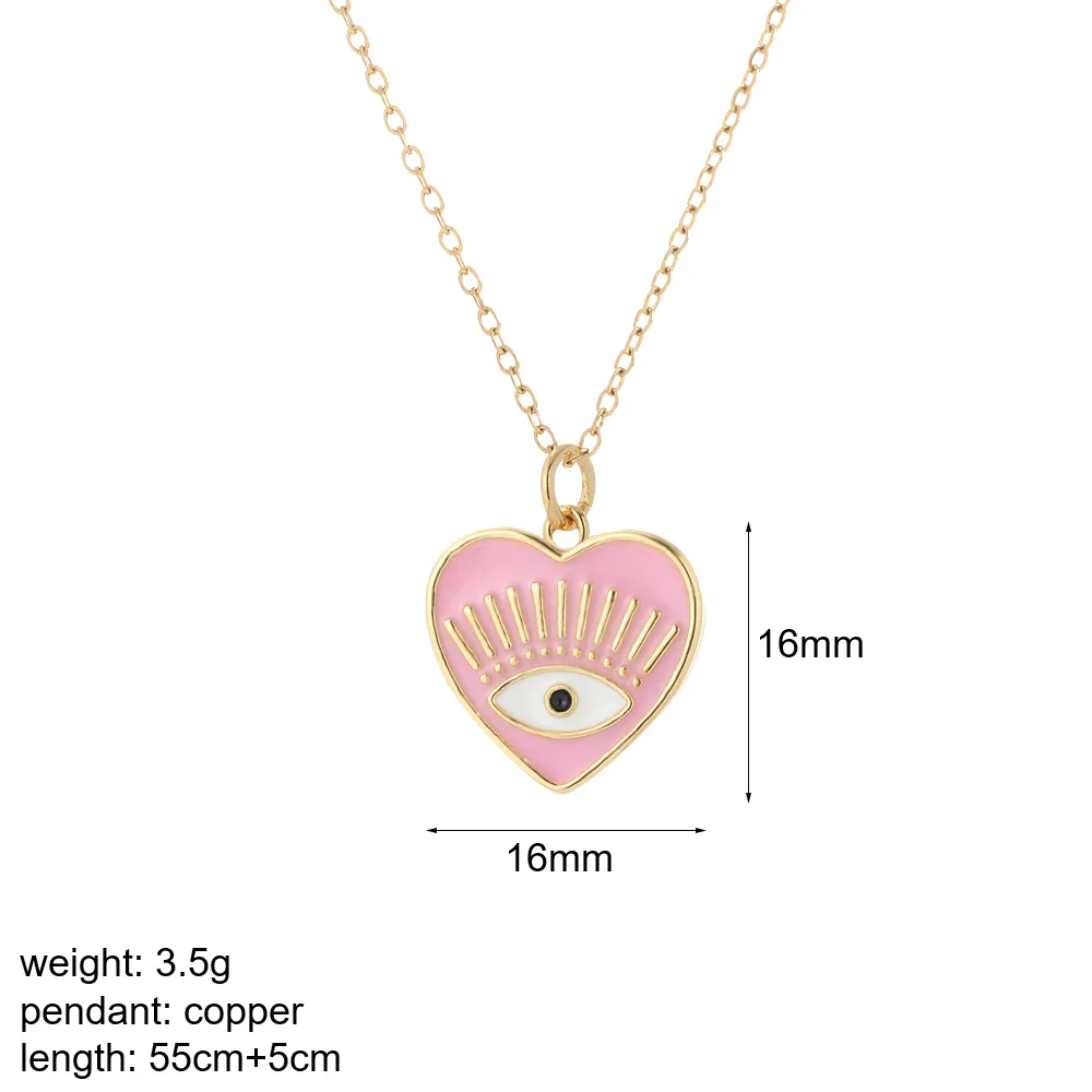 Anhänger Halsketten Mode Türkisches Auge Böses Blaues Herz Liebe Halskette Für Frauen Mädchen Zierlicher Choker Frau Glücksschmuck_voghion.com