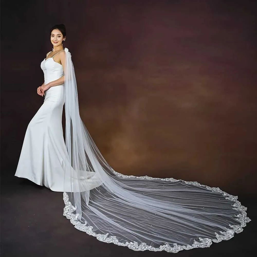 Hair Jewelry Womens Cape Bridal Veils Long Cathedral Style Cloak Slingback Wedding Dress Accessories For Shoulder Shawl_voghion.com