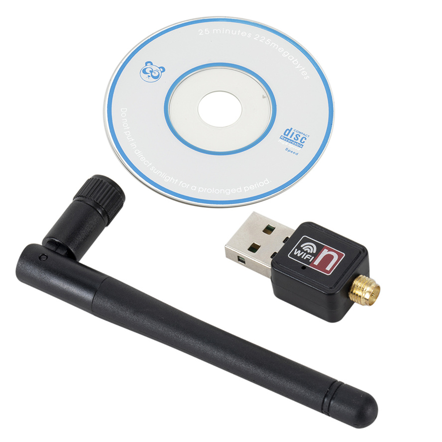 Κάρτα ασύρματου δικτύου WiFi USB 2.0 150M 802.11 b/g/n Προσαρμογέας LAN με περιστρεφόμενη κεραία για φορητό υπολογιστή Mini Wi-Fi Dongle_voghion.com