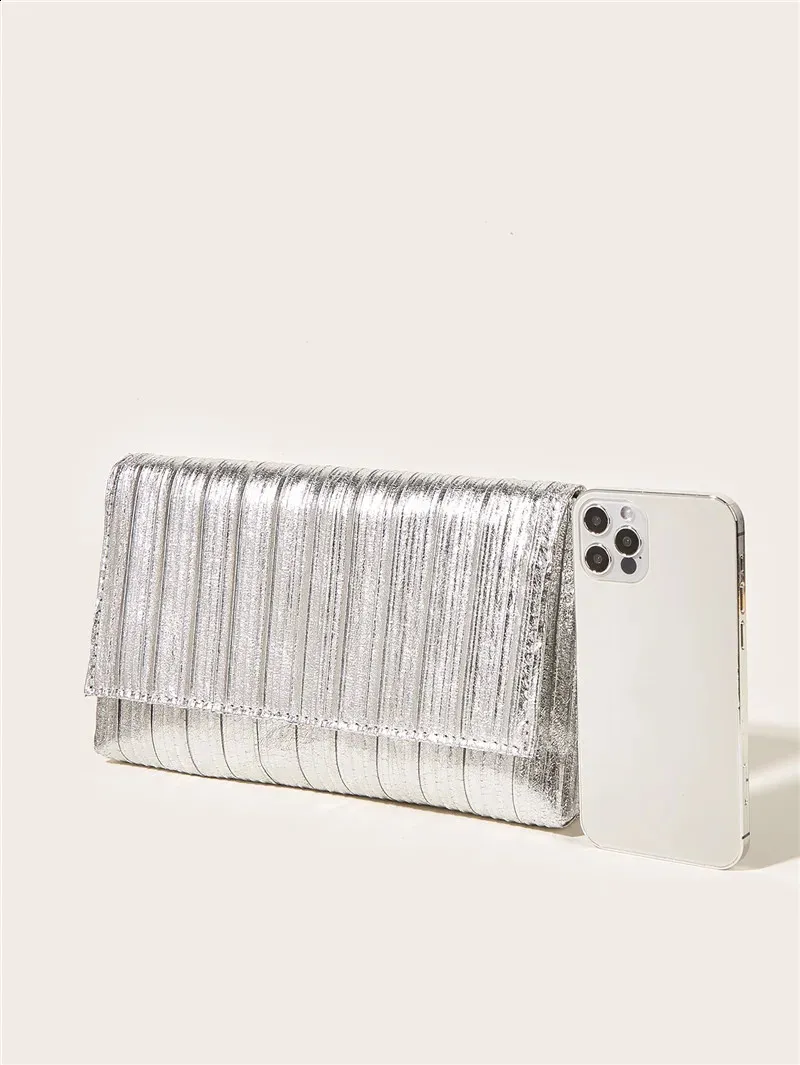 Gold Sequins Evening Clutch for Women 2024 Fashion Party Purse Ladies Chain Shoulder Crossbody Wedding Bags 240830_voghion.com