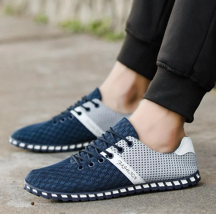 Men's Breathable Mesh Sneakers For Walking Lightweight Trainers_voghion.com