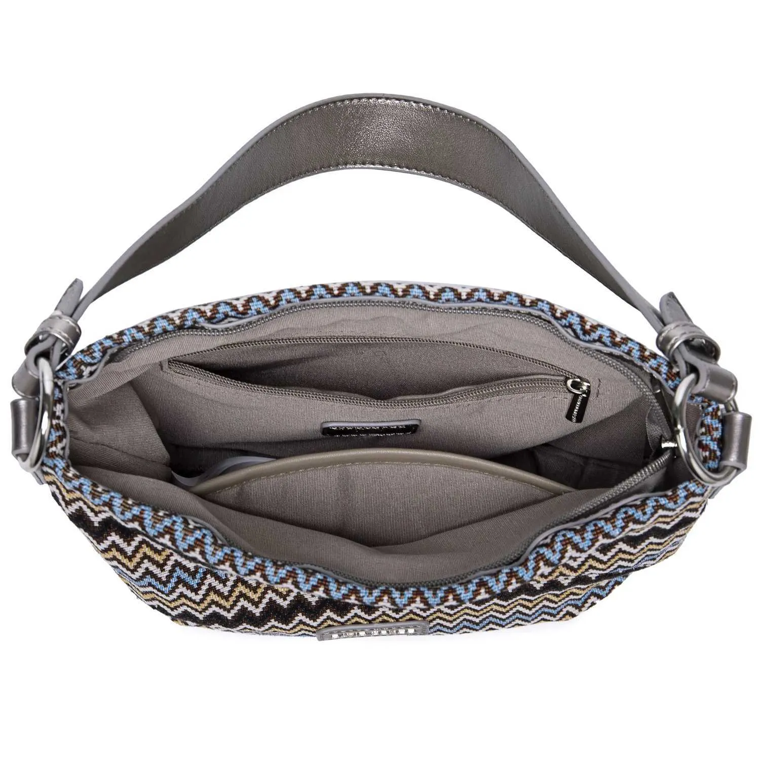 David Jones Original Stilvolle Handtaschen für Frauen Marke Schulter Messenger Weiche Polyester Top Griff Tasche Crossbody_voghion.com