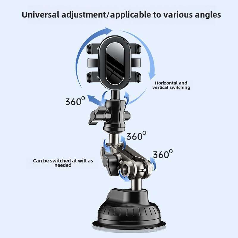 Suport de telefon pentru fotografie montat în mașină, Unghi de vizualizare auto, Ventuză DJI Gopro, Cameră video cu mișcare, Dispozitiv Pan Tilt_voghion.com