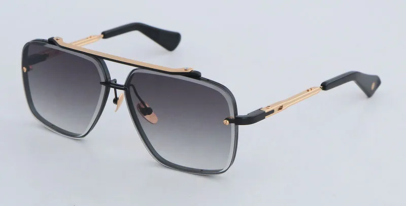 Modedesigner SIX Metall-Sonnenbrillen für Männer Große quadratische Gläser Vintage Herren Damen Klassische Promi-Stil Brillen_voghion.com