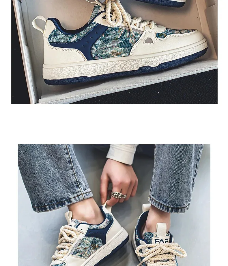 Chaussures de skateboard décontractées à plateforme Van Gogh pour femmes et hommes, motif graffiti 3D, nuit étoilée, 250226_voghion.com