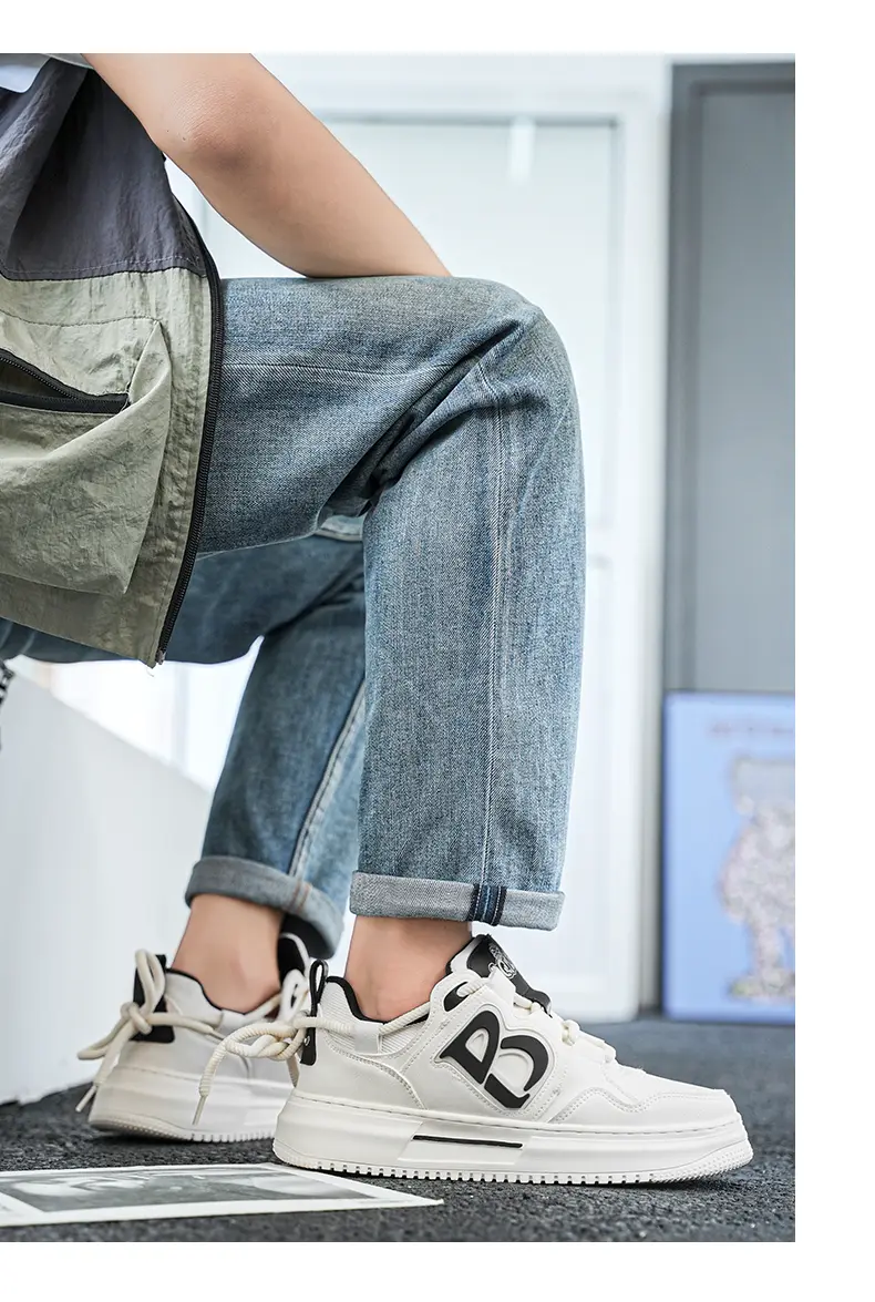 Platform Bread Shoes Casual Sports Shoes Board Shoes Men_voghion.com